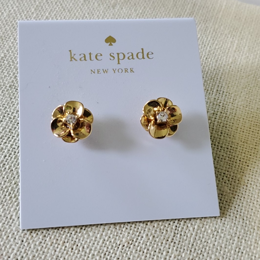 Kate spade shine on flower studs